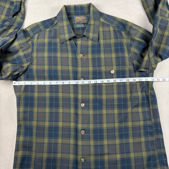 Vintage Pendleton Shirt Men’s Medium Button Up Loop Collar USA - Picture 3 of 10